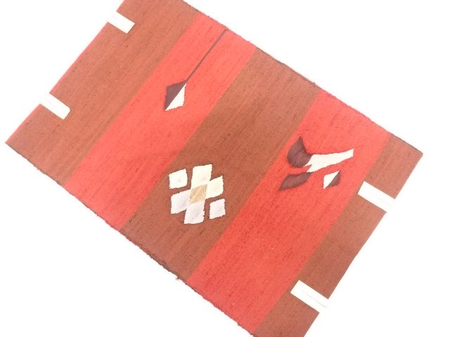 JAPANESE NAGOYA OBI / UNUSED / TSUMUGI / WOVEN ABSTRACT
